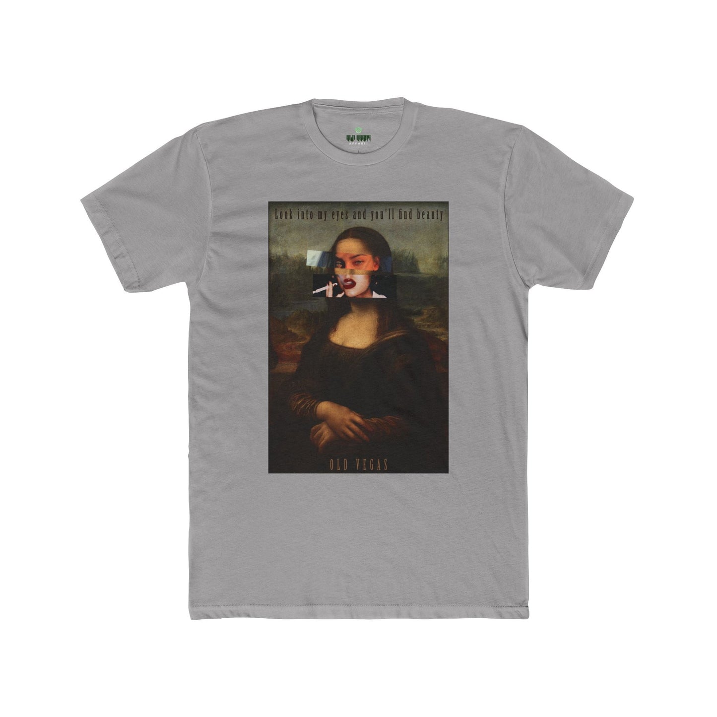 Smoking Mona Lisa - Next Level 3600 T-shirt Printify