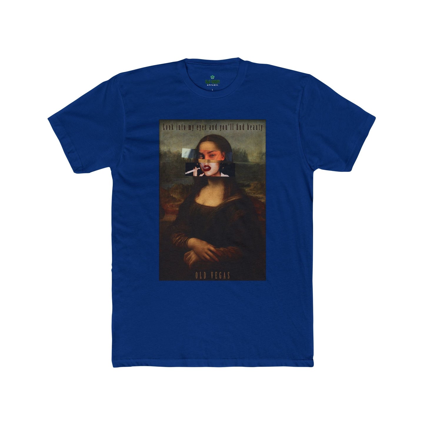 Smoking Mona Lisa - Next Level 3600 T-shirt Printify