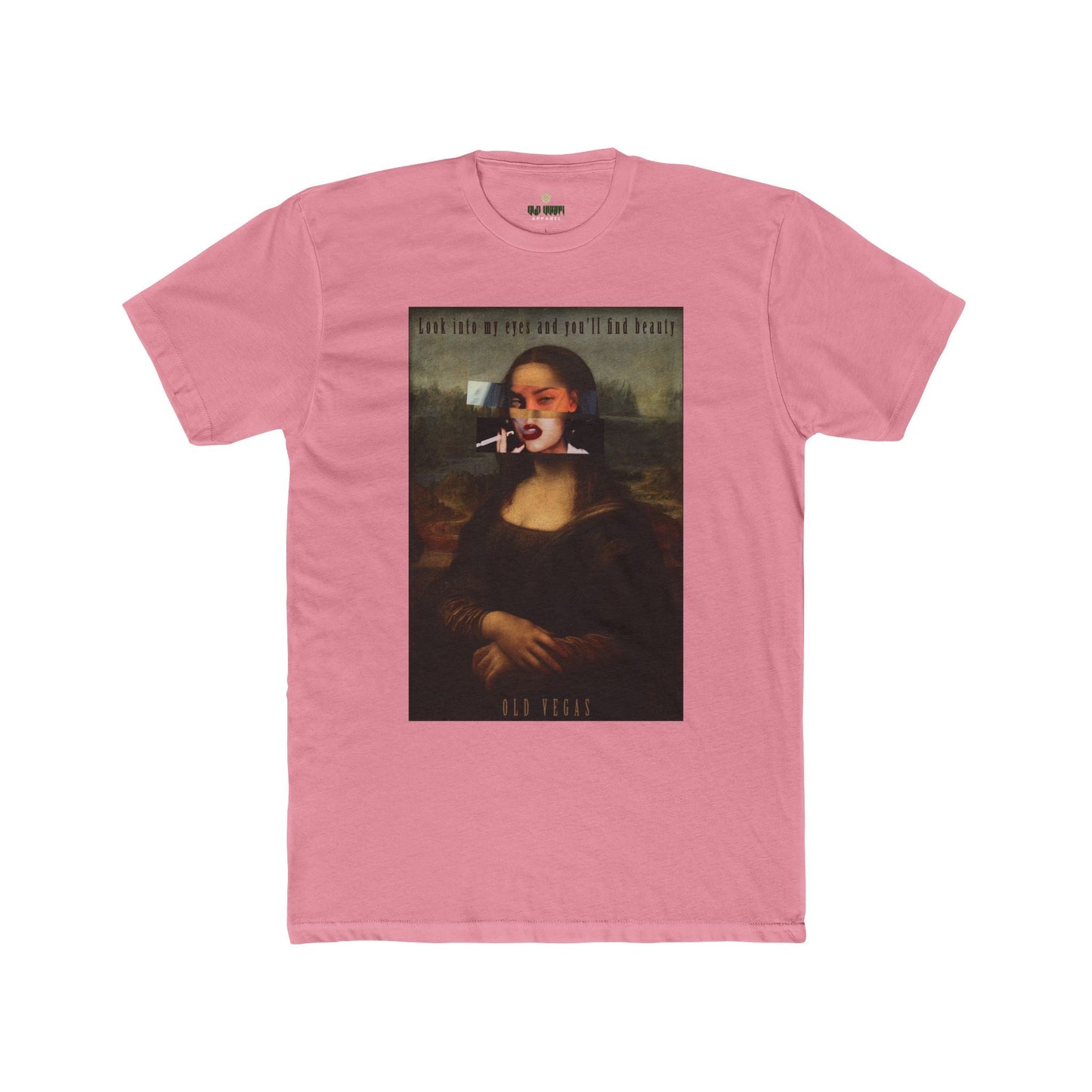 Smoking Mona Lisa - Next Level 3600 T-shirt Printify