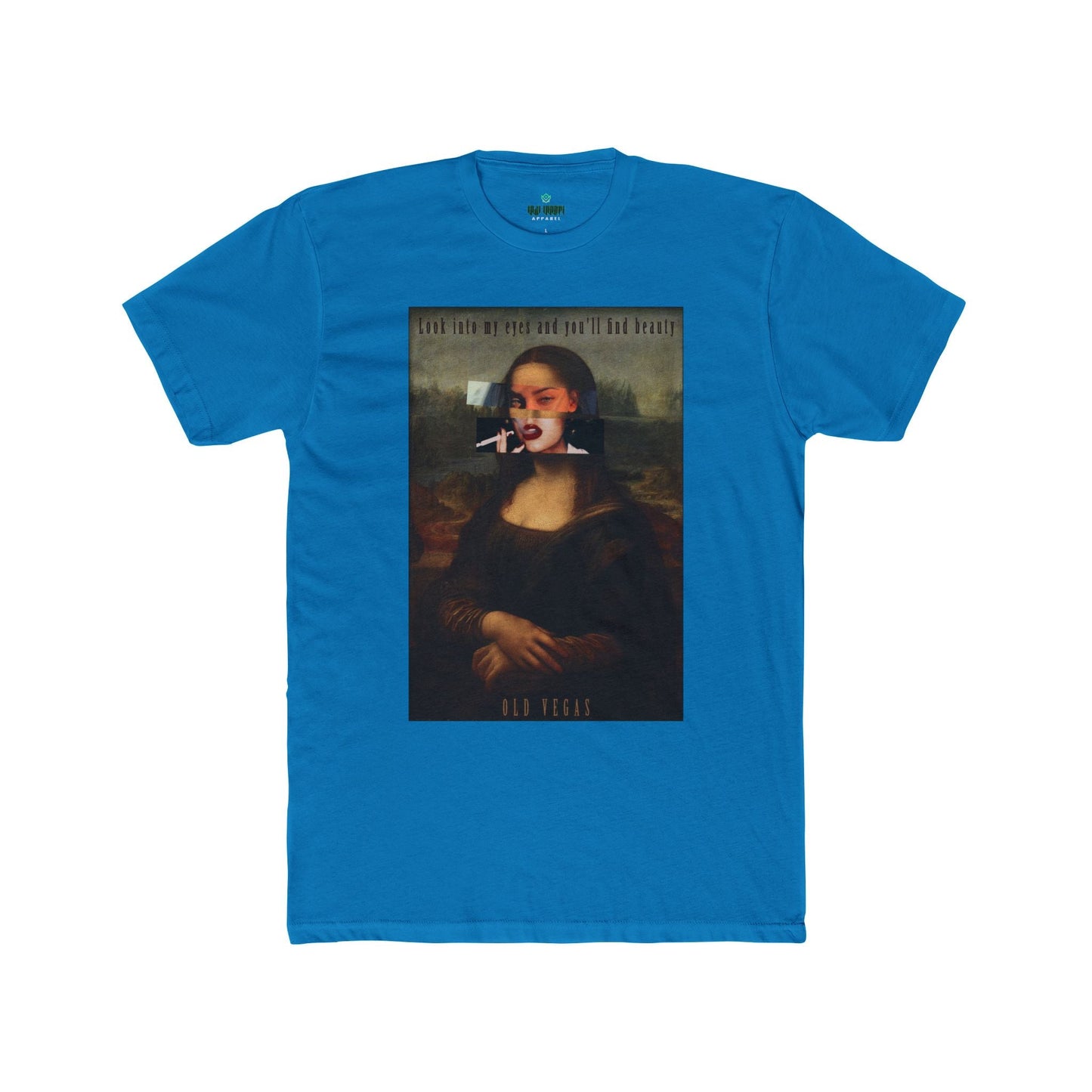 Smoking Mona Lisa - Next Level 3600 T-shirt Printify