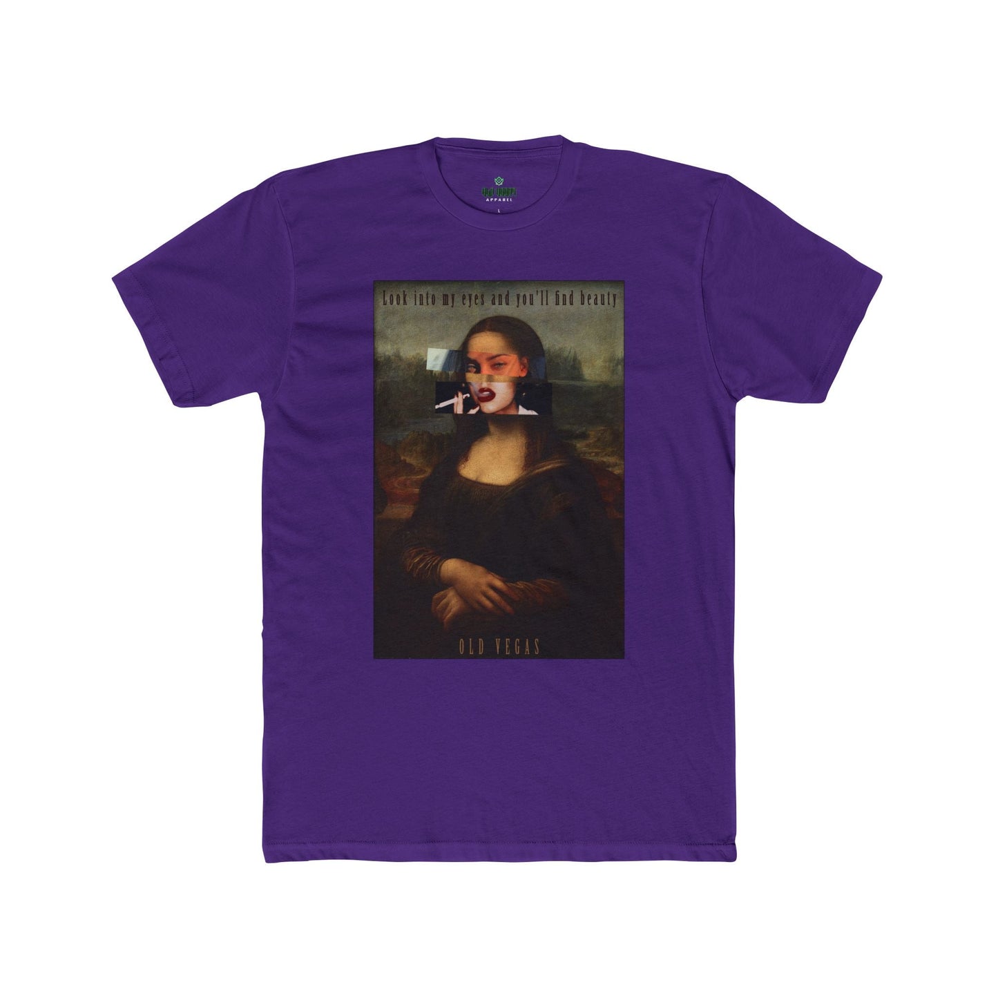 Smoking Mona Lisa - Next Level 3600 T-shirt Printify