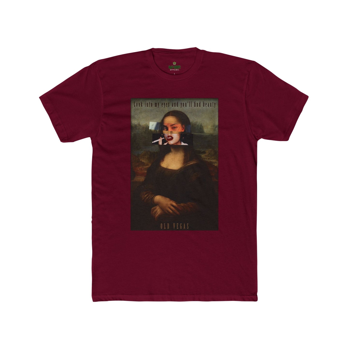 Smoking Mona Lisa - Next Level 3600 T-shirt Printify