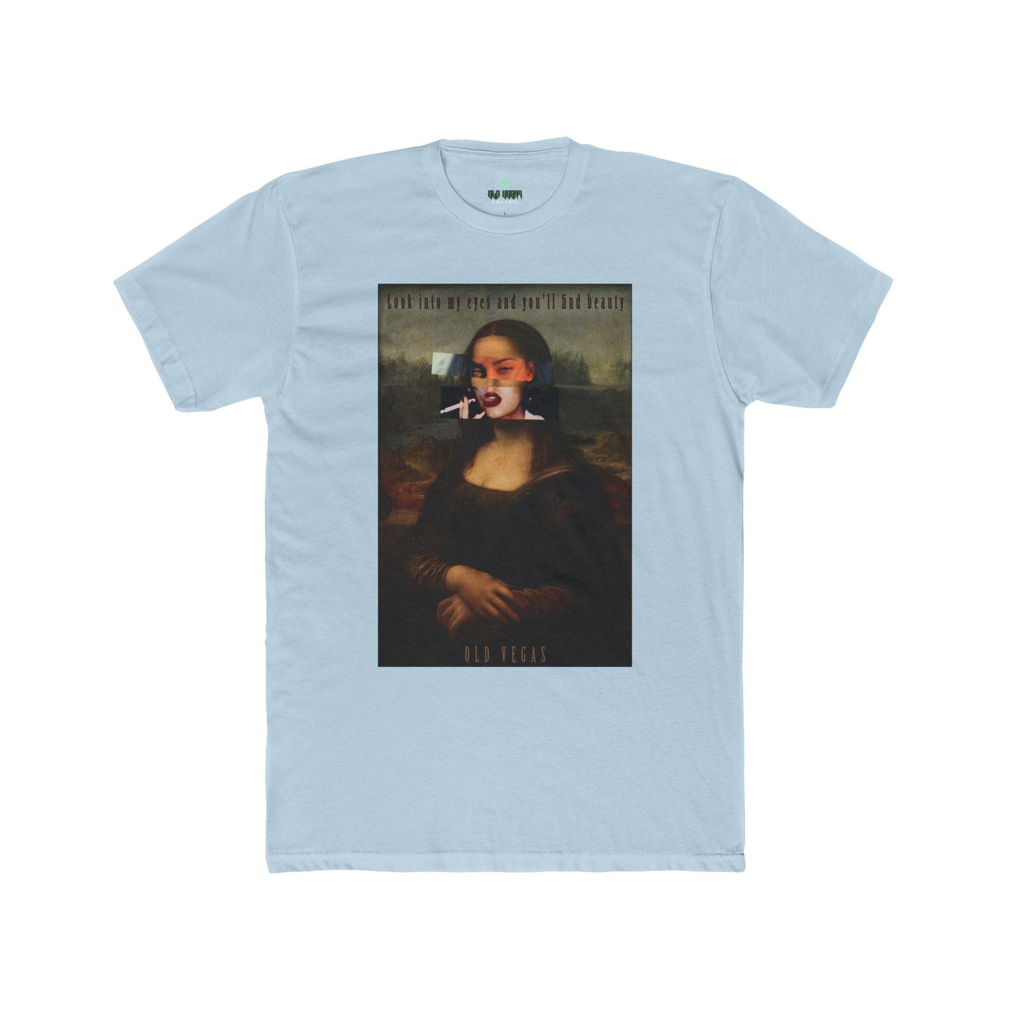 Smoking Mona Lisa - Next Level 3600 T-shirt Printify