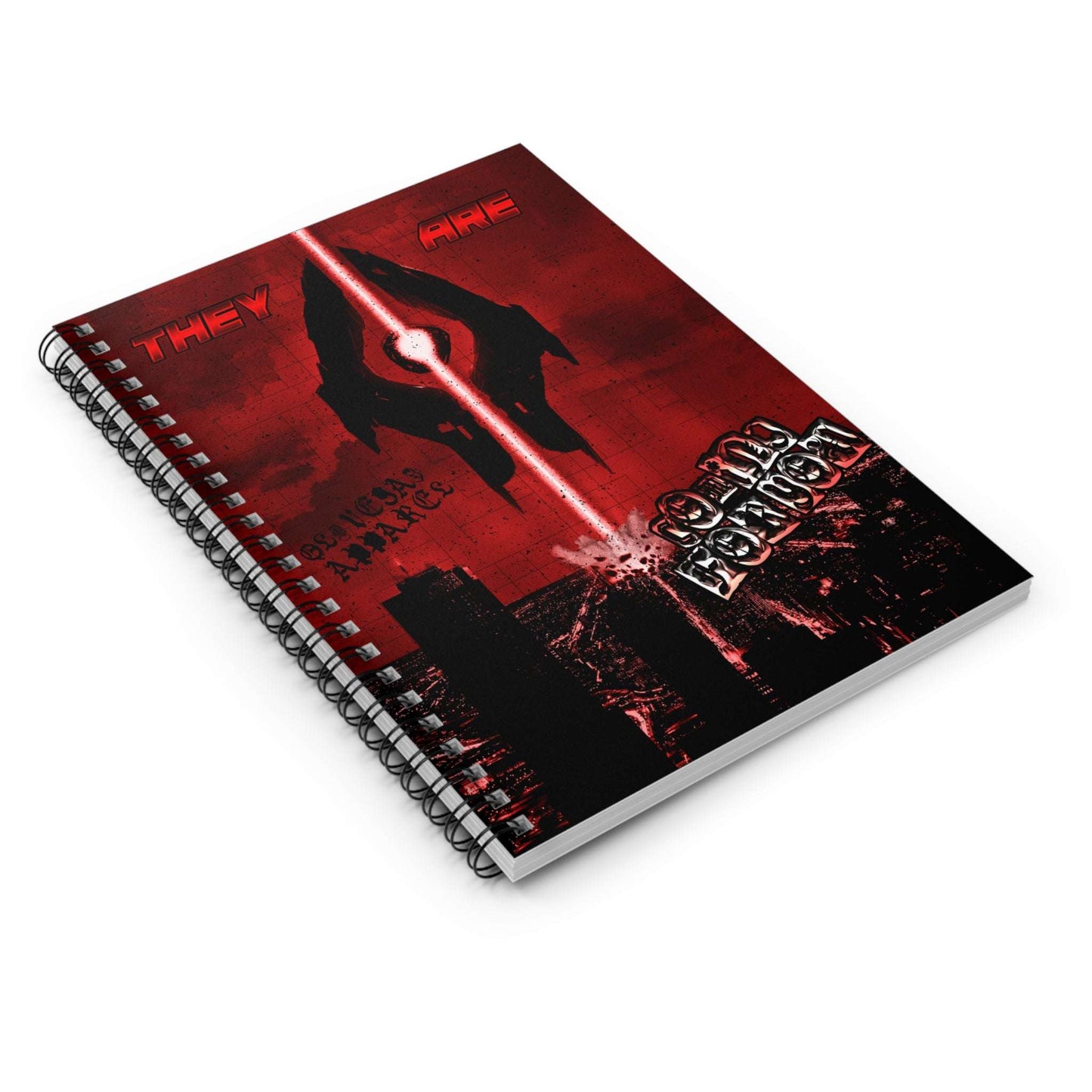 Alien Ship - Spiral Notebook.
