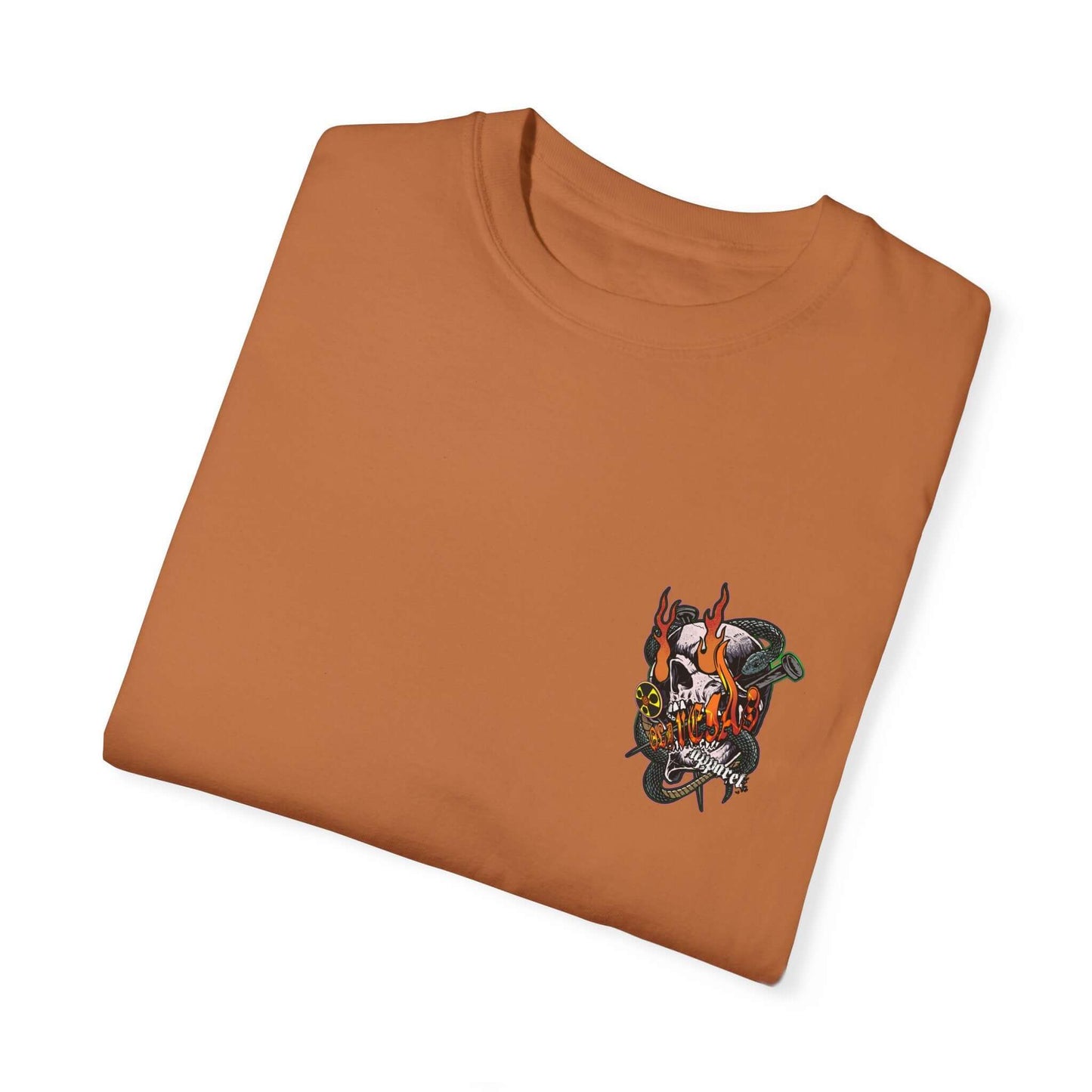 Apocalyptic Skull - Graphic Unisex T-shirt.