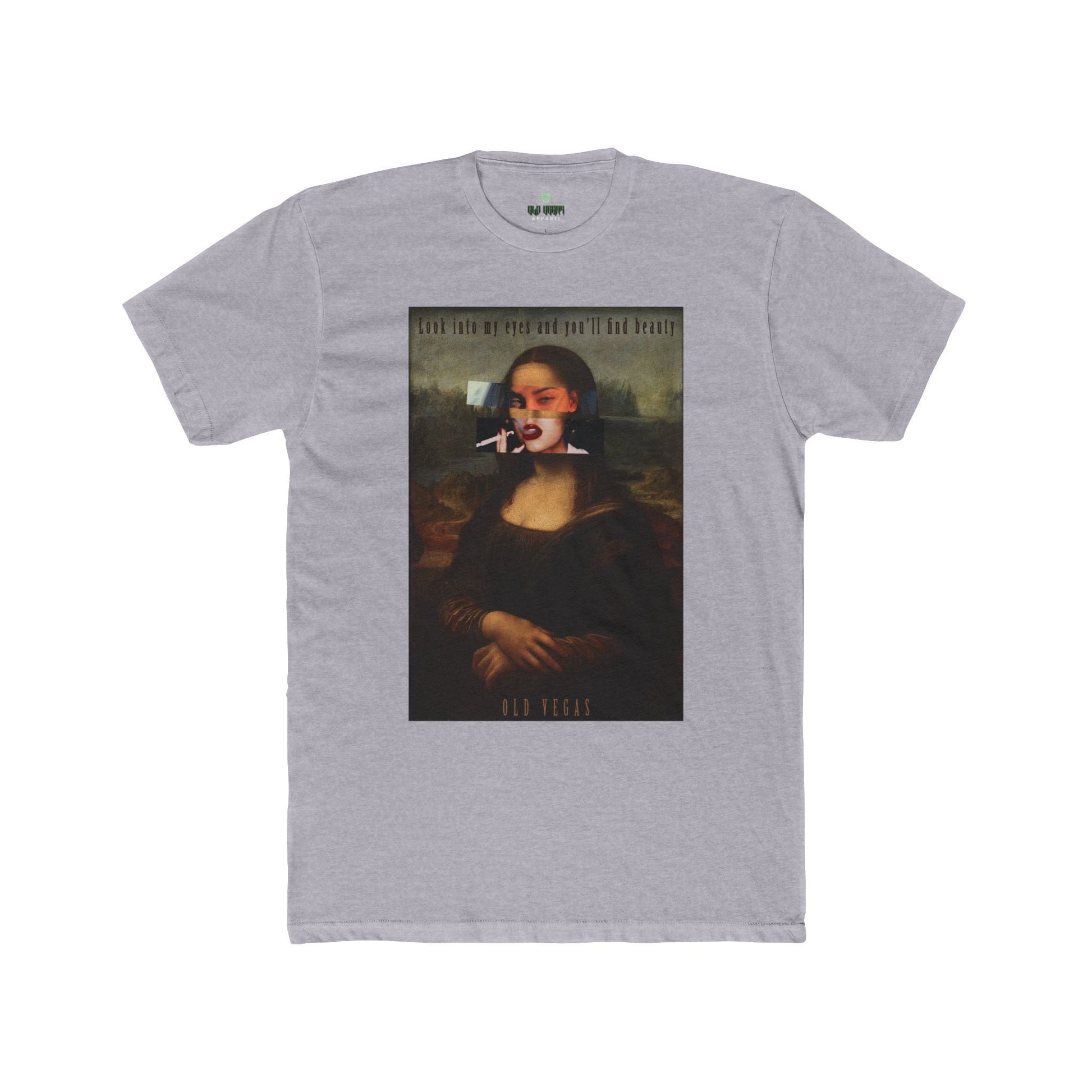 Smoking Mona Lisa - Next Level 3600 T-shirt Printify