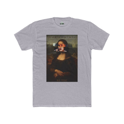 Smoking Mona Lisa - Next Level 3600 T-shirt Printify