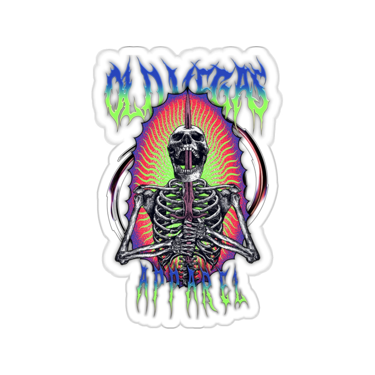 Self Stabbing - Kiss-Cut Sticker.