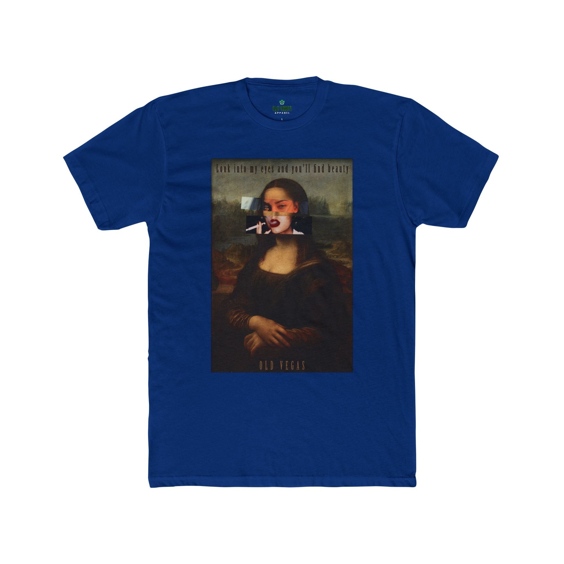 Smoking Mona Lisa - Next Level 3600 T-shirt Printify