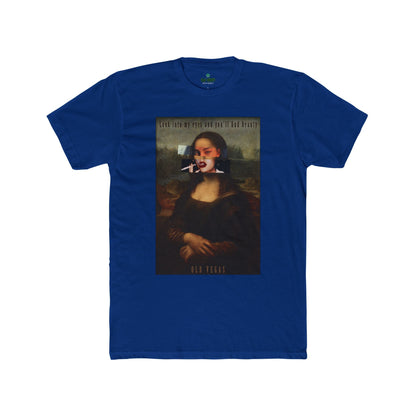 Smoking Mona Lisa - Next Level 3600 T-shirt Printify