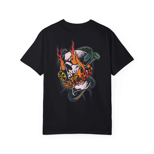 Apocalyptic Skull - Graphic Unisex T-shirt.