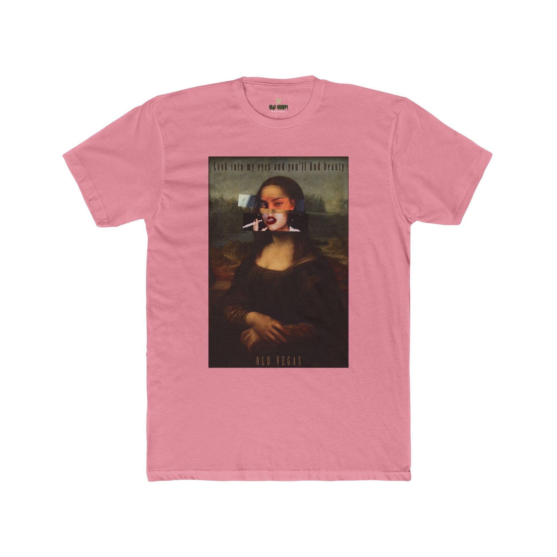 Smoking Mona Lisa - Next Level 3600 T-shirt Printify