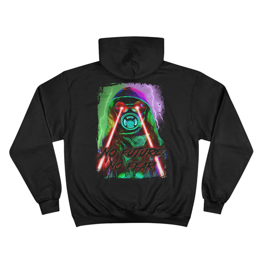 Graphic Hoodie - No Future, No Fear - Laser Eyes.