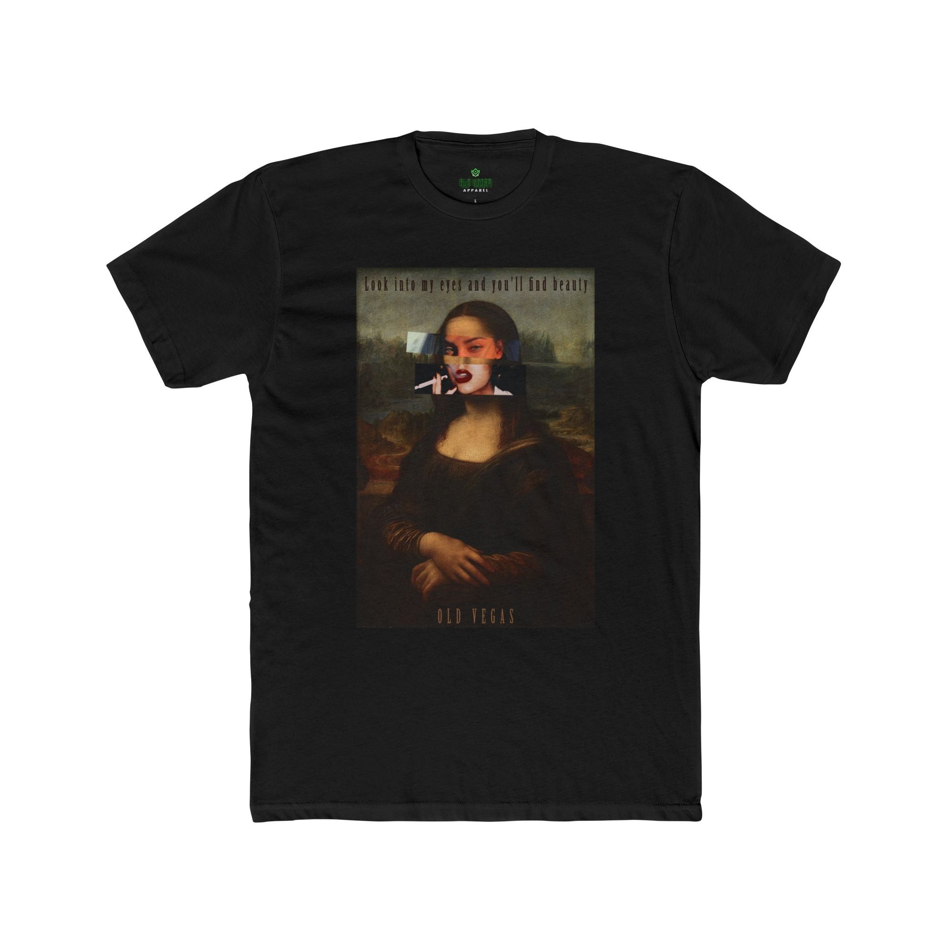 Smoking Mona Lisa - Next Level 3600 T-shirt Printify