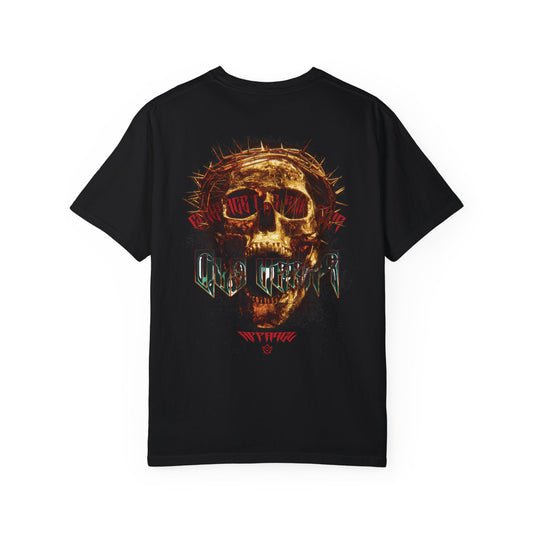 3D Golden Skull - Unisex Graphic T-shirt.