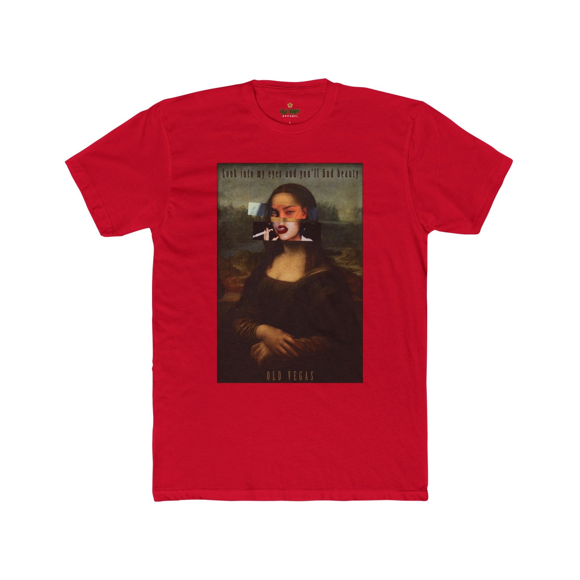 Smoking Mona Lisa - Next Level 3600 T-shirt Printify
