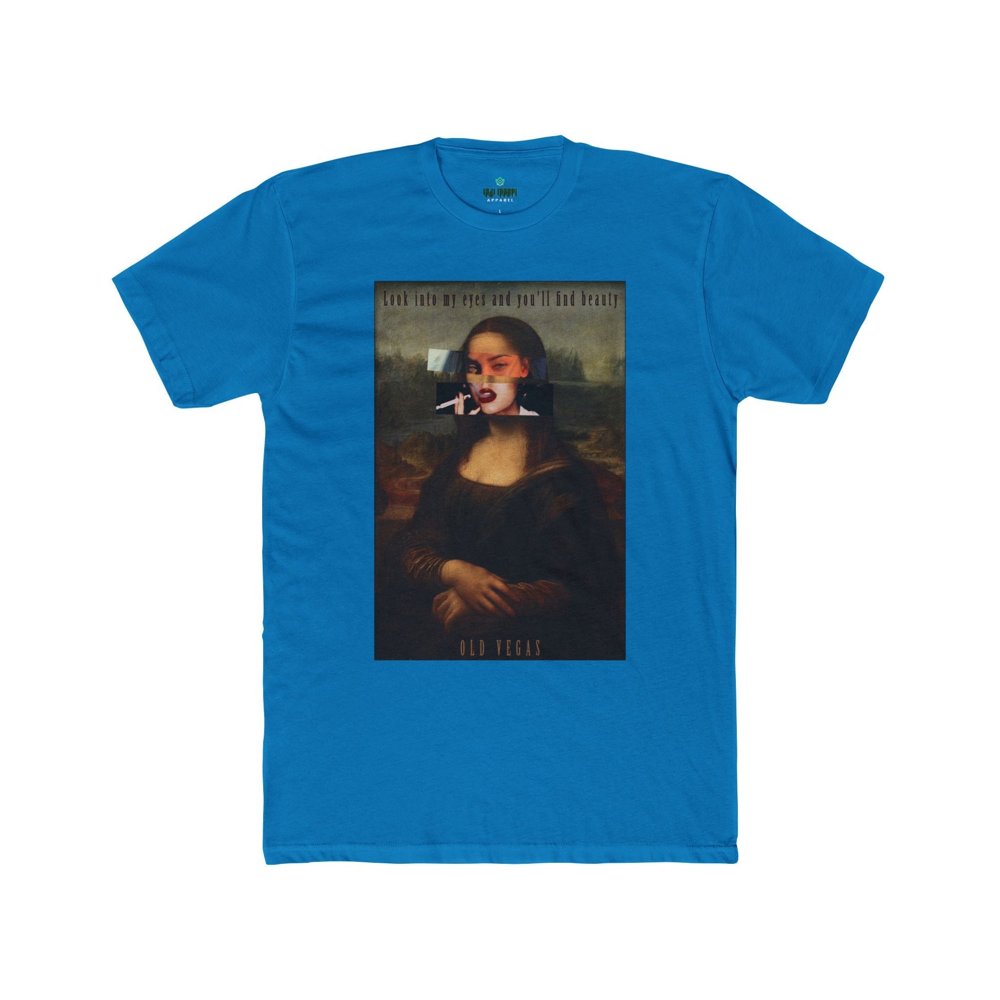Smoking Mona Lisa - Next Level 3600 T-shirt Printify