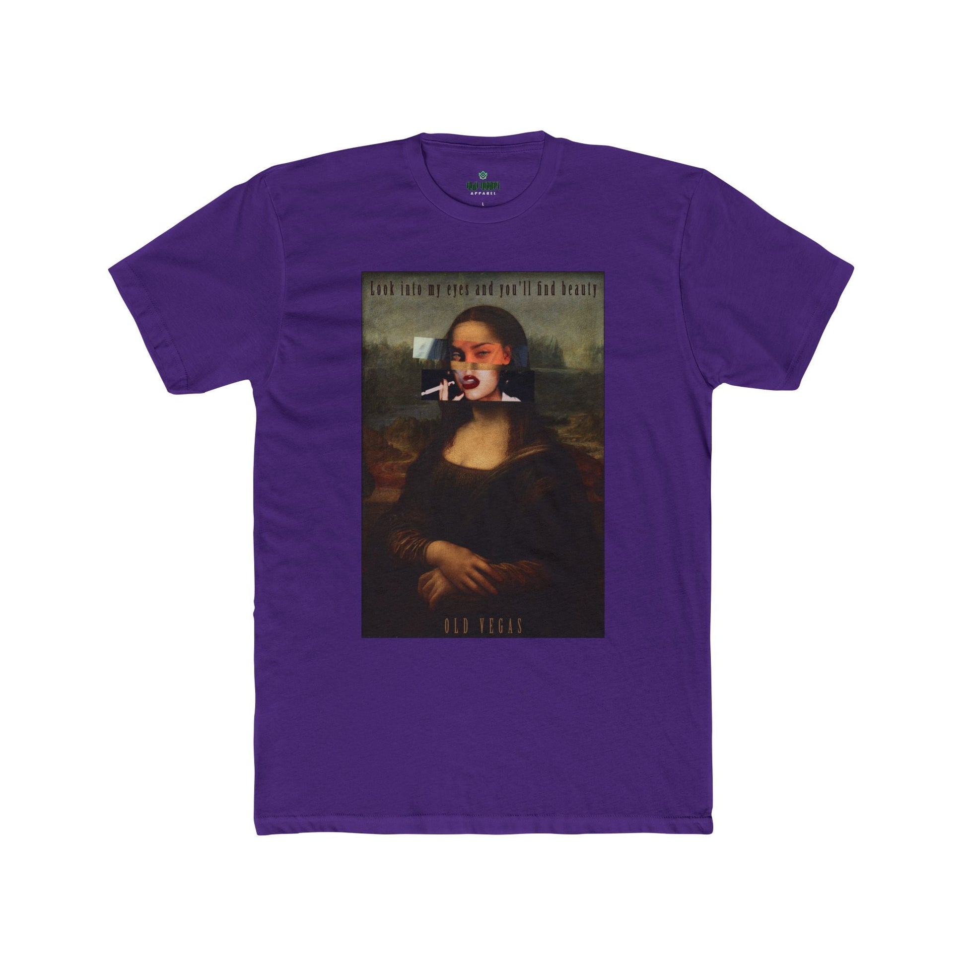 Smoking Mona Lisa - Next Level 3600 T-shirt Printify