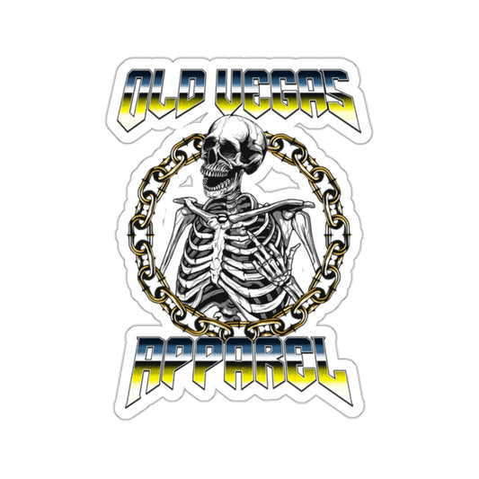 Rebel Skeleton - Kiss-Cut Sticker.