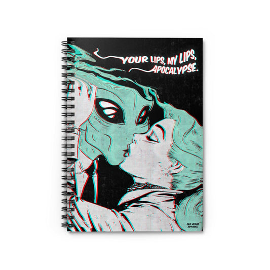Alien Kiss - Spiral Notebook.