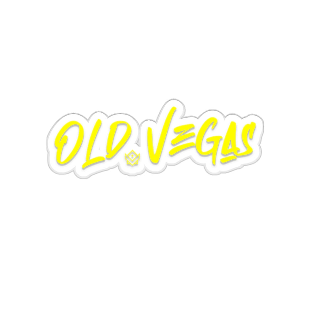 Yellow Logo - Kiss-Cut Sticker.