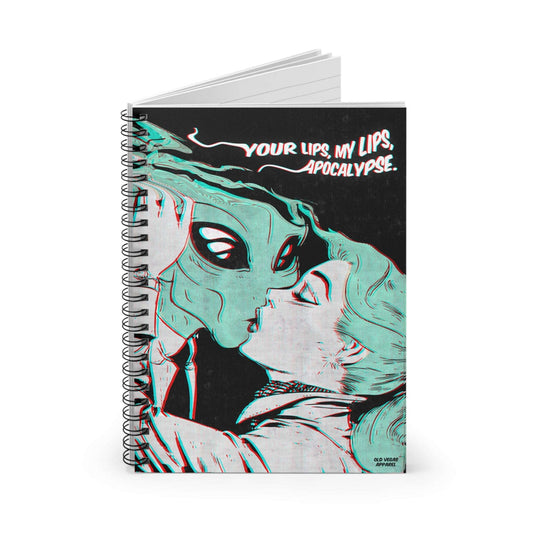 Alien Kiss - Spiral Notebook.
