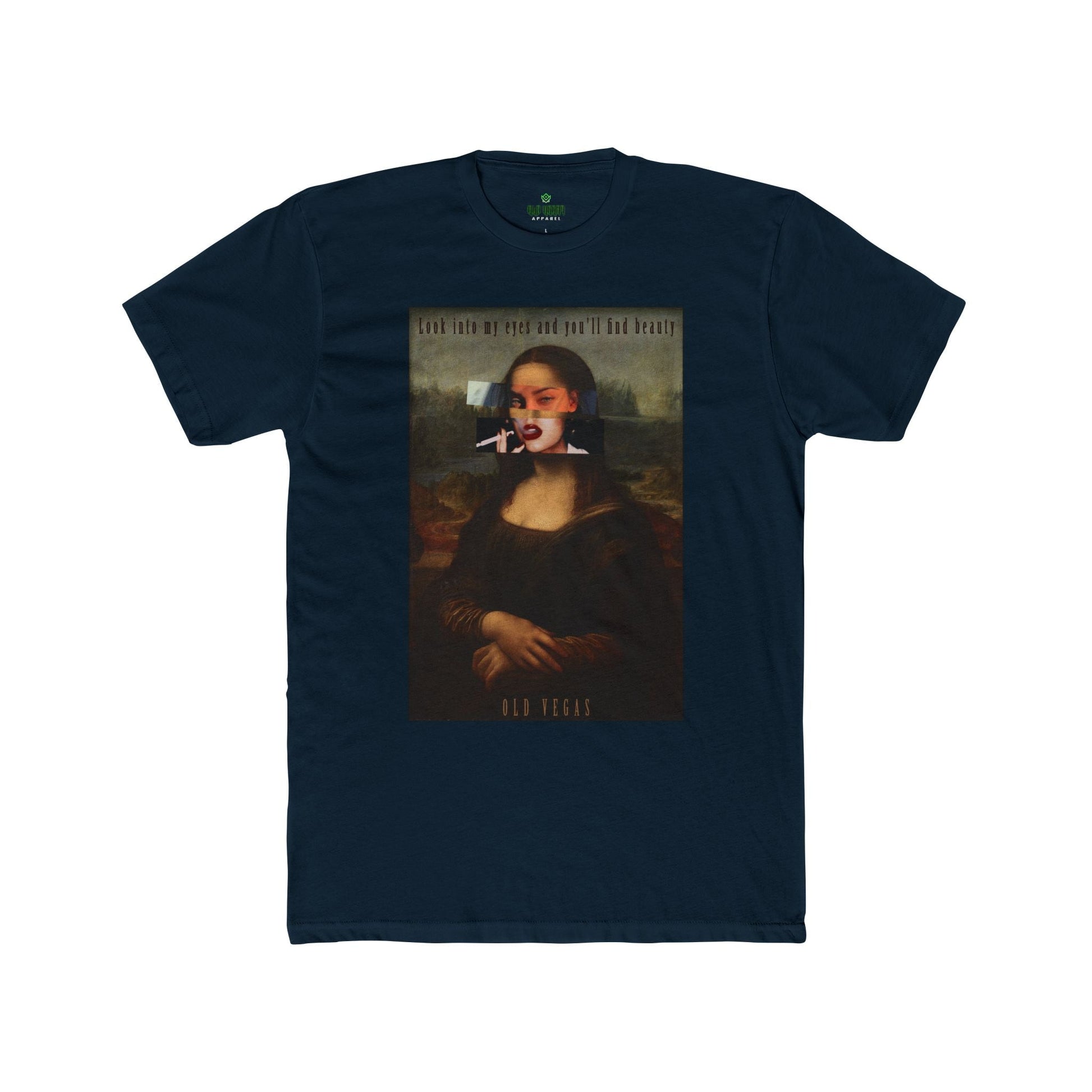 Smoking Mona Lisa - Next Level 3600 T-shirt Printify