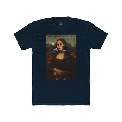 Smoking Mona Lisa - Next Level 3600 T-shirt Printify