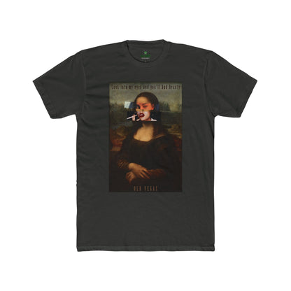 Smoking Mona Lisa - Next Level 3600 T-shirt Printify
