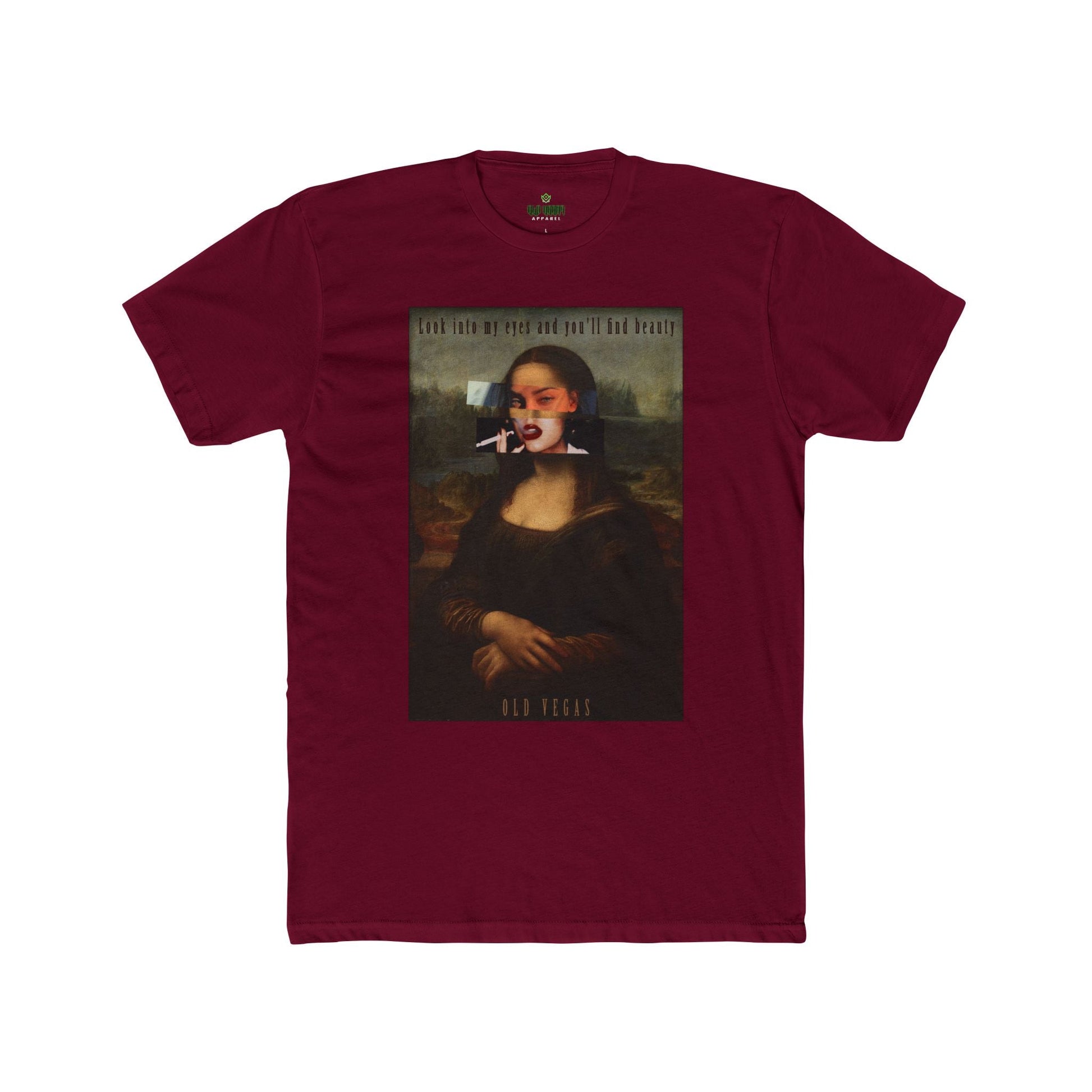 Smoking Mona Lisa - Next Level 3600 T-shirt Printify