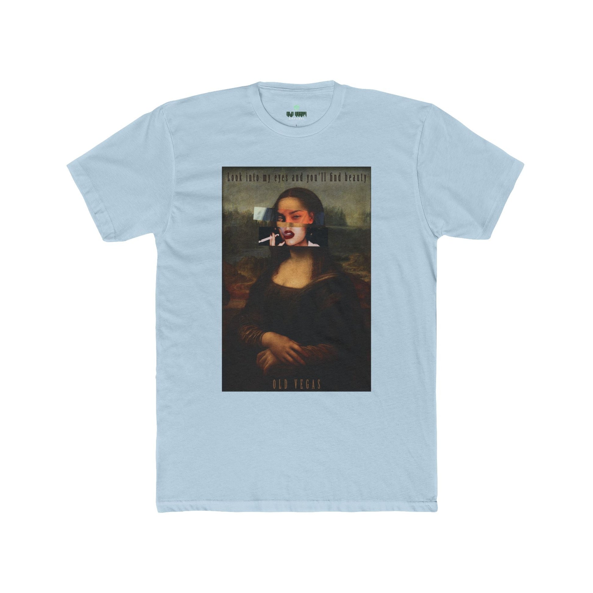 Smoking Mona Lisa - Next Level 3600 T-shirt Printify