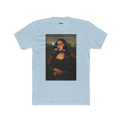 Smoking Mona Lisa - Next Level 3600 T-shirt Printify