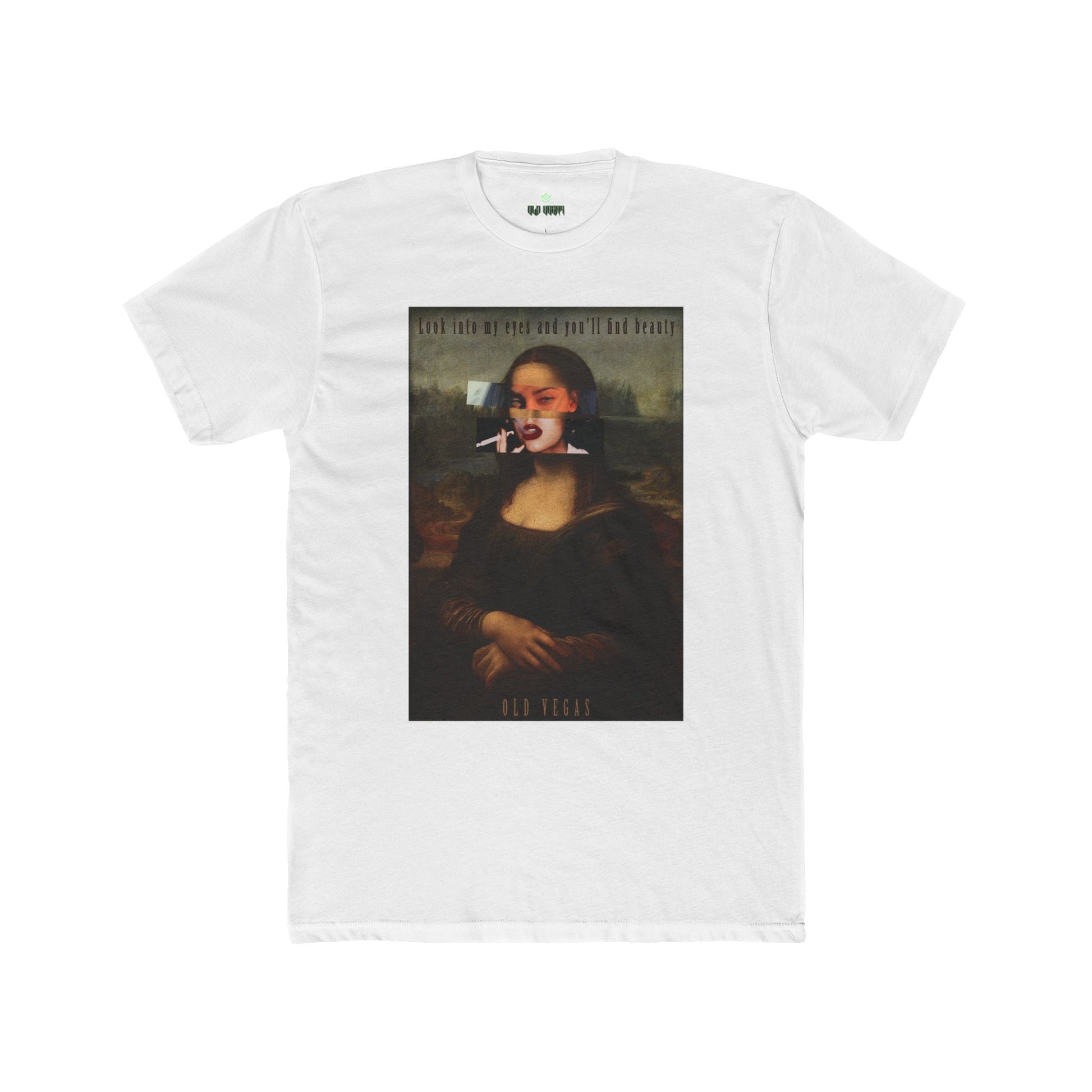 Smoking Mona Lisa - Next Level 3600 T-shirt Printify
