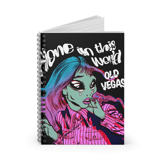 Alone in this World - Spiral Notebook Printify