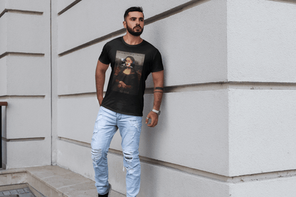 Smoking Mona Lisa - Graphic T-shirt - OLD VEGAS